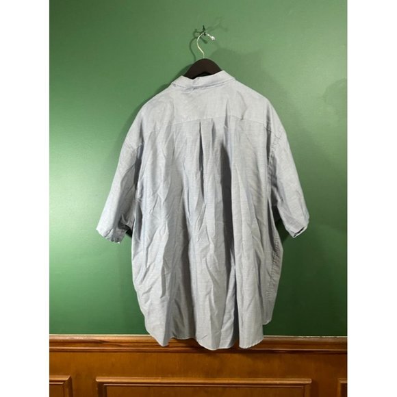 Roundtree & York - TravelSmart - Men's Blue Short Sleeve Button Down- Size 4XB - Picture 5 of 5